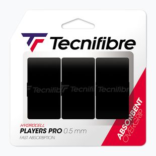 Owijki do rakiet tenisowych Tecnifibre Pro Players 3 szt. black