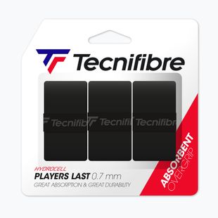 Owijka do rakiet tenisowych Tecnifibre Players Last 3 szt. black
