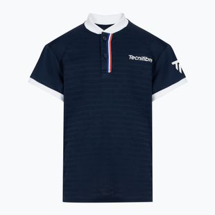 Koszulka polo tenisowa dziecięca Tecnifibre 22F3PO F3 Polo Jr marine
