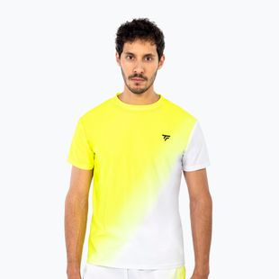 Koszulka tenisowa męska Tecnifibre Team X-Loop Tee white/yellow
