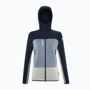 Bluza damska Millet Fusion Grid Hoodie foggy dew/saphir