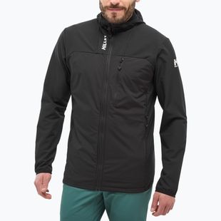 Kurtka hybrydowa męska Millet Seneca Hybrid Hoodie Softshell black