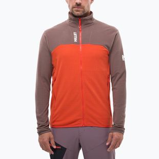 Bluza polarowa męska Millet Ubic Lightgrid pepper/paprika