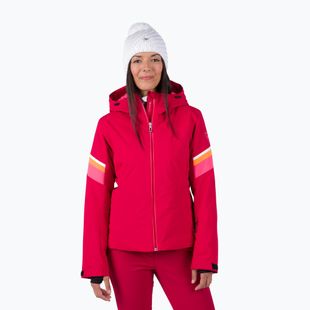 Kurtka narciarska damska Rossignol Strawpile Jkt ruby red