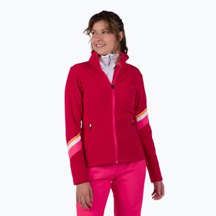 Bluza polarowa damska Rossignol Strawpile Fleece Fz ruby red