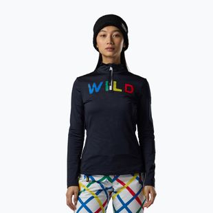 Bluza termoaktywna damska Rossignol JCC Quarter Zip First Layer black