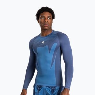 Longsleeve treningowy męski Venum Attack Rashguard navy blue