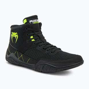 Buty bokserskie męskie Venum Training Camp 4.0 Wrestling black/neo green
