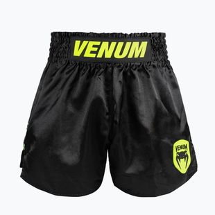 Spodenki treningowe męskie Venum Classic Evo Muay Thai black/neon yellow