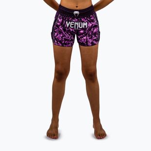 Spodenki treningowe damskie Venum Iris Muay Thai plum/pink