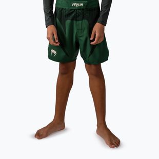 Spodenki treningowe dziecięce Venum Attack Kids Fightshorts forest green/off white