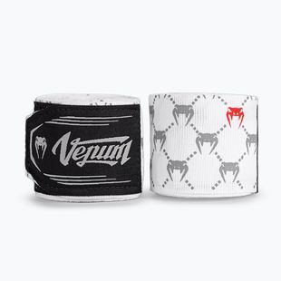 Bandaże bokserskie Venum Monogram Hand Wraps Advanced 250 cm white