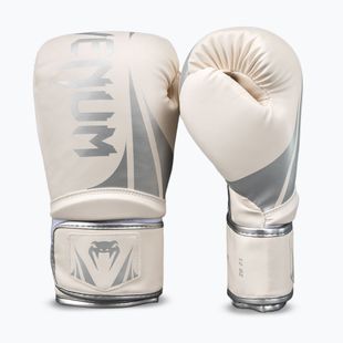Rękawice bokserskie Venum Challenger 2.5 Boxing white/silver