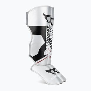 Ochraniacze piszczeli i stóp Venum Ringhorns Charger Shin silver/black