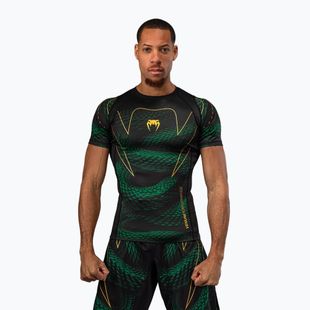 Rashguard męski Venum Matupa Short Sleeve black/green/gold