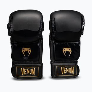 Rękawice MMA Venum Attack 2.0 Sparring Leather black/gold