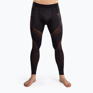 Legginsy treningowe męskie Venum No-Gi 6.0 Spats Black/Brown