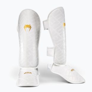 Ochraniacze piszczeli Venum Contender 1.5 XT 3D Shin white/gold