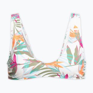 Góra od stroju kąpielowego ROXY Beach Classics Elongated Triangle bright white/floral of paradis