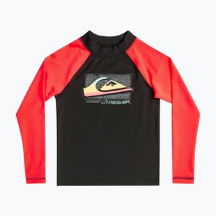 Longsleeve do pływania dziecięca Quiksilver Next Gen fiery coral