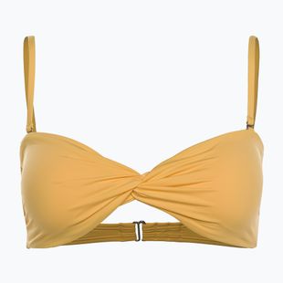 Góra od stroju kąpielowego Billabong Sol Searcher Drapped Bandeau golden peach