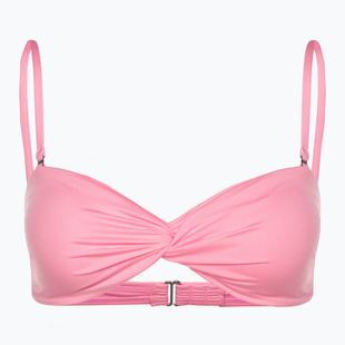 Góra od stroju kąpielowego Billabong Sol Searcher Drapped Bandeau pink daze