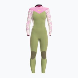 Pianka do pływania damska ROXY 4/3 mm Rise Back Zip GBS palmed out light gray