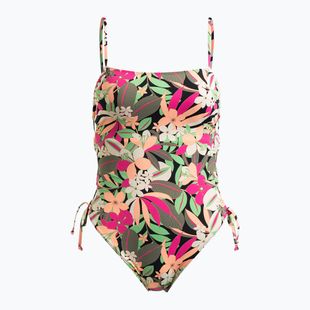 Strój kąpielowy jednoczęściowy damski ROXY Printed Beach Classics Lace UP anthracite palm song s