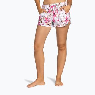 Szorty kąpielowe damskie ROXY Wave Printed 2 white happy tropical swim