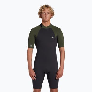 Pianka do pływania męska Billabong 2 mm Foil Back Zip Spring moss