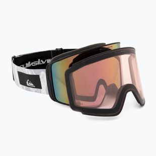 Gogle snowboardowe męskie Quiksilver Storm MG white camo/clux l purple ml
