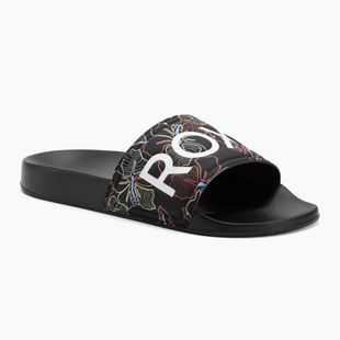 Klapki damskie ROXY Slippy II black multi camo