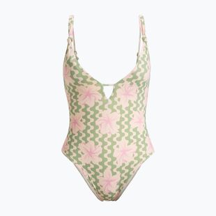 Strój kąpielowy jednoczęściowy damski ROXY Hibiscus Daze basil party waves yw