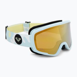 Gogle snowboardowe dziecięce ROXY Missy big flowers/clux ml light blue