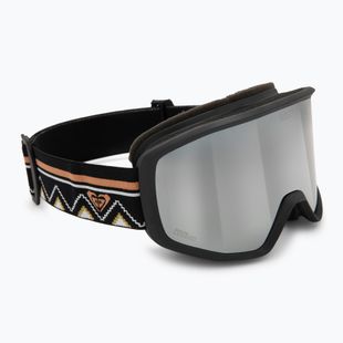 Gogle snowboardowe damskie ROXY Izzy black/clux ml silver