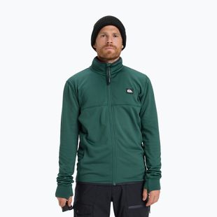 Bluza snowboardowa męska Quiksilver Steep Point Full Zip Fleece trekking green