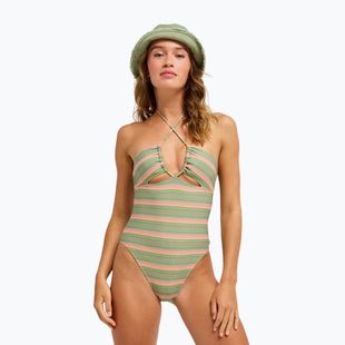 Strój kąpielowy jednoczęściowy damski ROXY Dreamer HI oil green say it with stripes