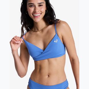 Góra od stroju kąpielowego ROXY Solid Essentials Wrap Bralette dutch blue