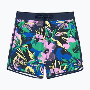 Szorty kąpielowe męskie Quiksilver Surfsilk Scallop 18" dark navy interact floral