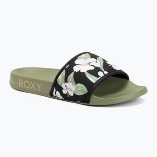 Klapki damskie ROXY Slippy IV oil green