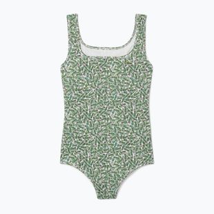 Strój kąpielowy jednoczęściowy damski Lacoste MF9608 green/flour