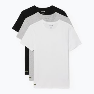 Koszulka męska Lacoste TH9007 3-pak white/silver chine/black