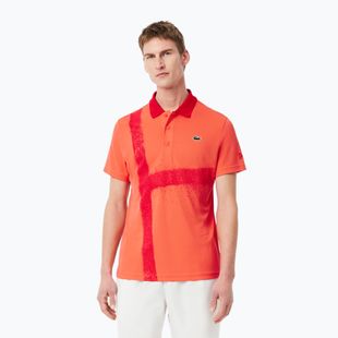Koszulka tenisowa męska Lacoste Polo DH8971 mango tree red