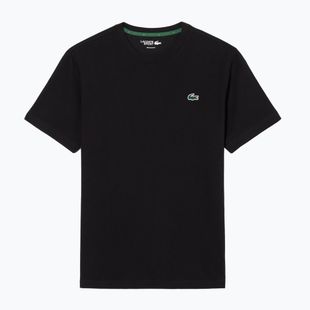Koszulka tenisowa męska Lacoste TH0003 black/lamb's lettuce
