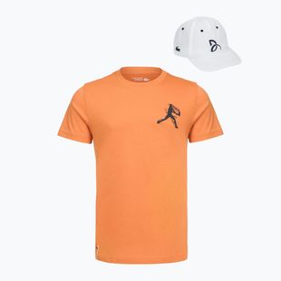 Koszulka męska + czapka Lacoste TH1044 blossom/white