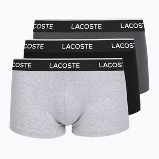Bokserki męskie Lacoste 5H1300 3 pack silver chine/flagstone/black