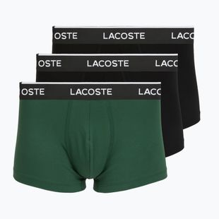 Bokserki męskie Lacoste 5H1300 3 pack black/green
