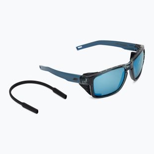 Okulary przeciwsłoneczne Julbo Shield Polar HD shiny translu blue/blue