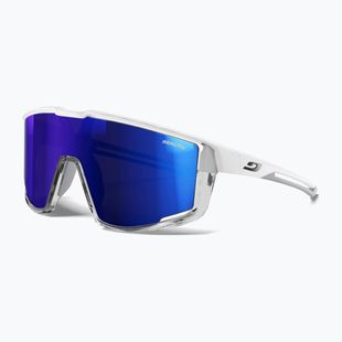 Okulary przeciwsłoneczne Julbo Fury Reactiv High Contrast matt white/translucent gray/blue