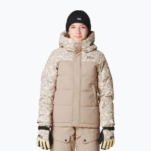 Kurtka narciarska dziecięca Picture Olyvera textury print/roebuck